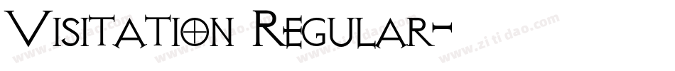 Visitation Regular字体转换